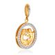 Dazzling Gemini Sign Pendant With Crystals, image , picture 3