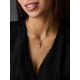 Golden Cross Necklace With Emeralds And Diamonds, image , picture 4
