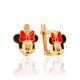 Minnie Mouse Earrings With Enamel, image 