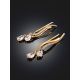 Refined Climber Earrings With Drop Shaped Crystals, image , picture 2