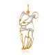 Cute Crystal Studded Cat Pendant, image 