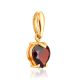 Chic Heart Shaped Garnet Pendant, image , picture 3