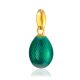 Tiny Emerald Color Enamel Egg Pendant The Romanov, image , picture 3