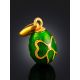 Chic Green Enamel Egg Pendant The Romanov, image , picture 2