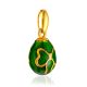 Chic Green Enamel Egg Pendant The Romanov, image , picture 3