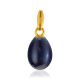 Tiny Blue Enamel Egg Pendant The Romanov, image 