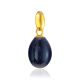 Tiny Blue Enamel Egg Pendant The Romanov, image , picture 3