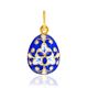 Blue Enamel Egg Pendant The Romanov, image 