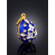 Blue Enamel Egg Pendant The Romanov, image , picture 2