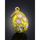 Floral Design Egg Pendant With Enamel The Romanov, image , picture 2