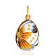 Butterfly Motif Egg Pendant With Enamel The Romanov, image 