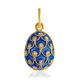 Shimmering Egg Pendant With Dark Blue Enamel The Romanov, image 