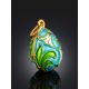 Chic Floral Motif Enameled Egg Pendant The Romanov, image , picture 2