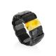 One-of-a-kind Dark Amber Bracelet The Volcano, image , picture 3