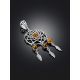 Designer Dream Catcher Pendant With Amber, image , picture 2