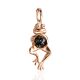 Gilded Frog Pendant With Amber And Crystals, image , picture 4