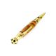 Bold Wooden Pen With Natural Amber, image , picture 4