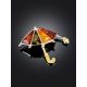 Playful Umbrella Brooch With Amber, image , picture 2