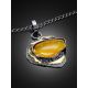 Chain Necklace With Gorgeous Amber Pendant, image , picture 2