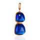 Sleek Design Blue Amber Pendant, image , picture 4