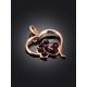 Heart Motif Pendant With Amber Paw, image , picture 2