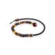 Textile Cord Necklace With Mix Tone Amber Beads, image , picture 3