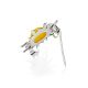 Bright Amber Sun Brooch, image , picture 4