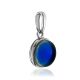 Minimalist Design Blue Amber Pendant, image , picture 3