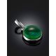 Chic Emerald Colored Amber Pendant, image , picture 2