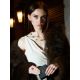 Feminine Chain Necklace With Amber Balls, image , picture 3