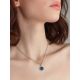 Minimalist Design Blue Amber Pendant, image , picture 4