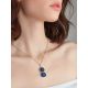 Sleek Design Blue Amber Pendant, image , picture 3
