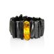 Black Amber Bracelet With Insect Insertion, image 