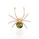 Designer Green Amber Spider Pendant, image 