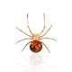 Bright Amber Spider Pendant, image 