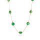 Feminine Chain Necklace With Amber Balls, image 