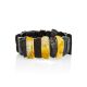 Flat Amber Cuff Bracelet, image 