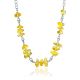 Gorgeous Chain Necklace With Bold Amber Pieces, image 
