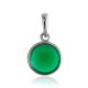Chic Emerald Colored Amber Pendant, image 
