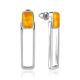 Bold Geometric Earrings With Amber The Palazzo, image 