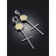 Bold Cross Earrings With Milky Colored Amber The Palazzo, image , picture 2