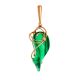 Green Synthetic Onyx Pendant In Gold The Serenade, image 
