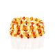 Multicolor Amber Wrap Bracelet, image 
