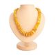 Honey Amber Beaded Necklace, image 