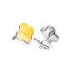 Alhambra Amber Cufflinks In Sterling Silver The Monaco, image 