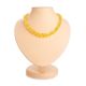 Lemon Amber Beaded Necklace, image 