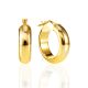 Chunky Gilded Hoop Earrings, image 
