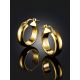Chunky Gilded Hoop Earrings, image , picture 2