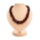 Cherry Amber Beaded Necklace, image 