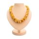 Honey Amber Beaded Necklace, image 